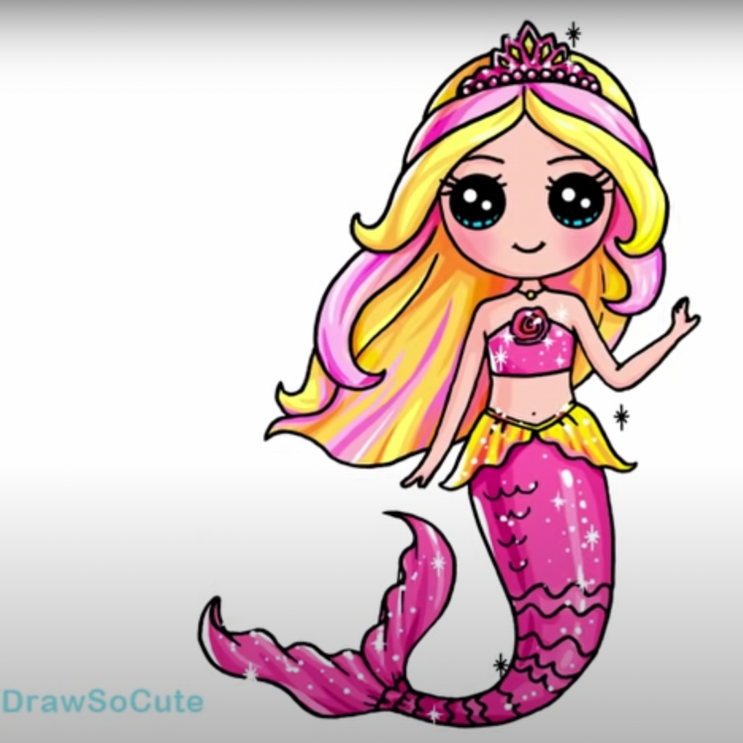 Mermaid Drawing – AquaMermaid