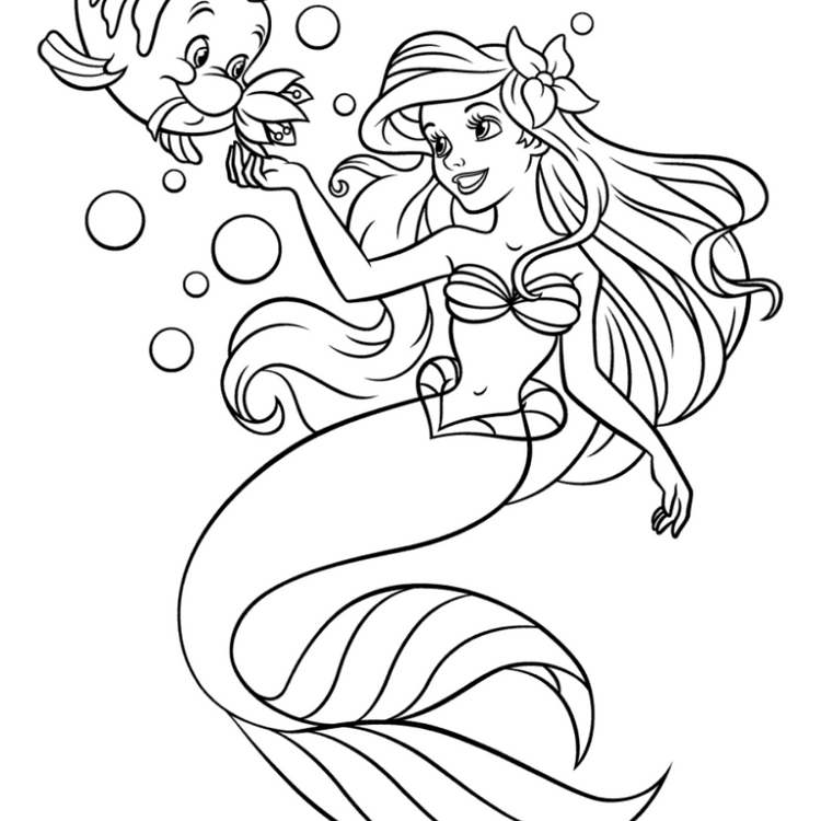 Mermaid Coloring Pages – AquaMermaid