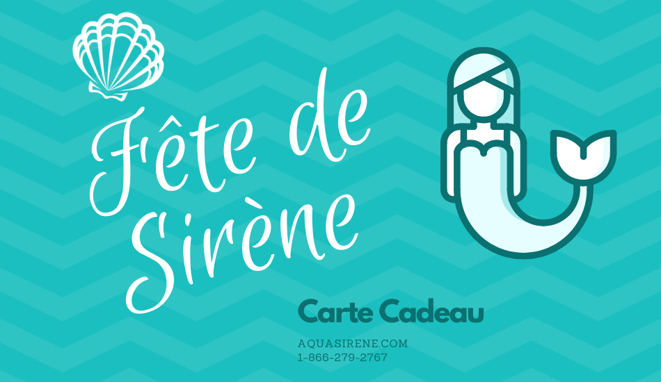 Fête de sirène carte cadeau