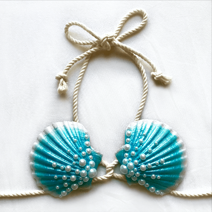 Adjustable Seashell Mermaid Bra