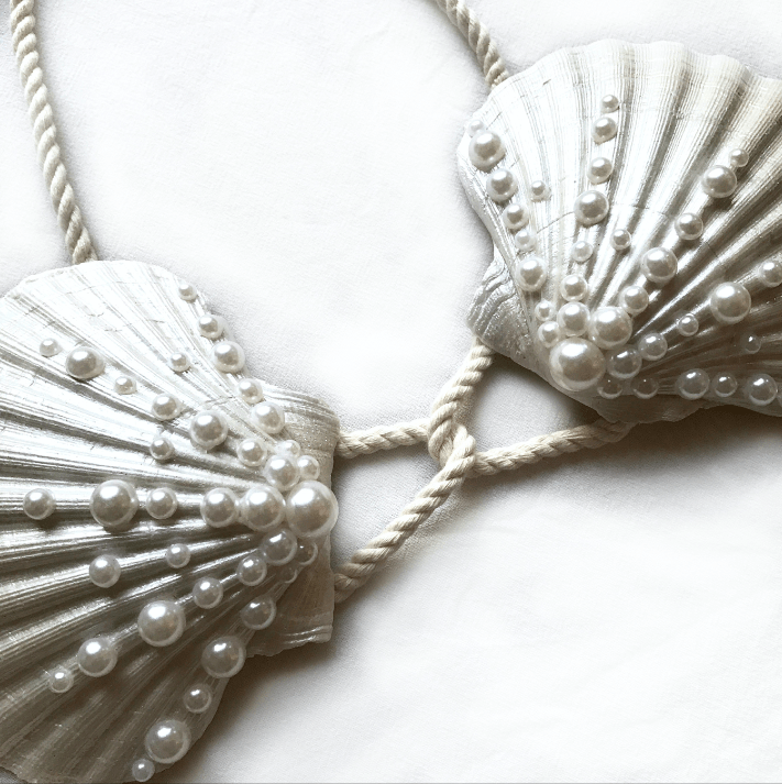 Ariel's new sea shell bra, Sea shell bra made out of Fimo b…