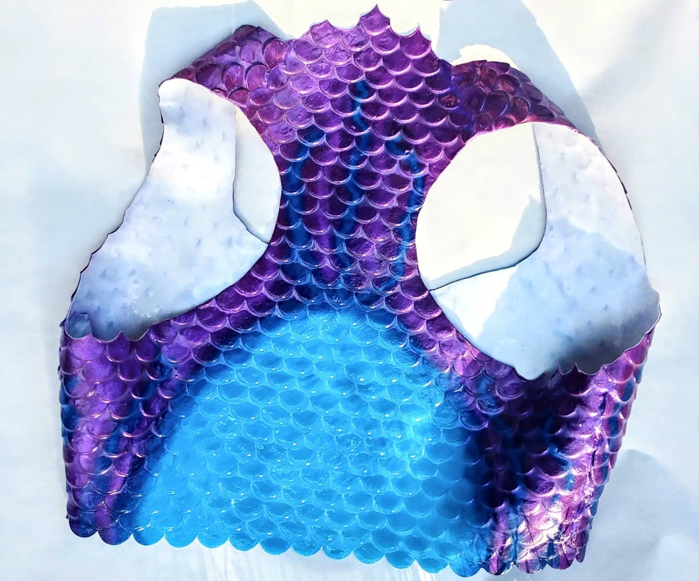 Mernation silicone purple mermaid scale top