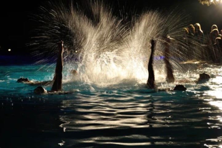 Synchronized swimming for film and commercial production